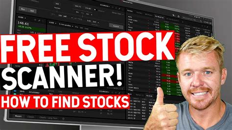 How To Find Stocks Free Stock Scanner Youtube