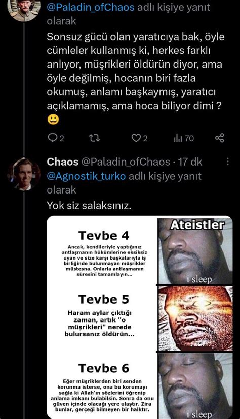 Chaos on Twitter Bunlar harbi kör Hiçbir yorum katmadan yalın