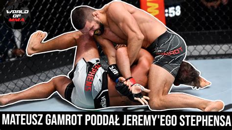 Mateusz Gamrot poddał Jeremy ego Stephensa na UFC w 1 rundzie YouTube