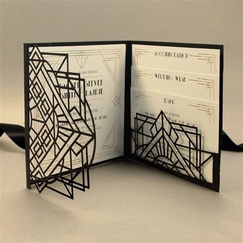 Hottest Wedding Invitation Trends For Art Deco Invitations