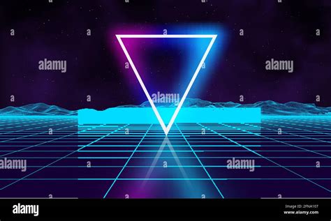 Retro Futuristic Background For Game Music D Dance Galaxy Poster S