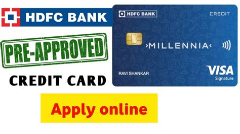 Hdfc Bank Credit Card Apply Online Hdfc Bank Pre Approved Credit Card