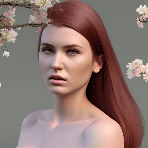 Ultra Realistic 3d Rendered Poly Digital Female Character Seasonal