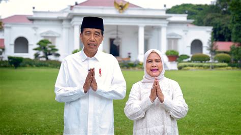 Presiden Jokowi Dan Ibu Iriana Ucapkan Selamat Idulfitri Hijriah