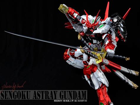 GUNDAM GUY MG 1 100 Sengoku Astray Gundam Painted Build Gundam