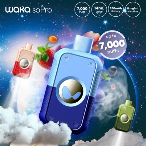 Welcome OEM Waka Vape Sopro PA 7000 Puffs Disposable Vape Pen Wholesale