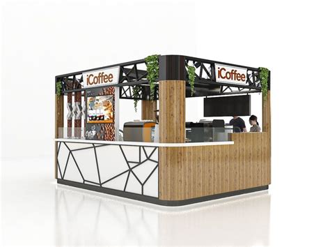 Unique Coffee Kiosk Design Customize Fast Food Stall For Sale