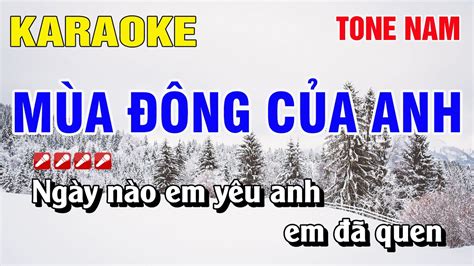 Karaoke M A Ng C A Anh Tone Nam Nh C S Ng Nguy N Linh Youtube