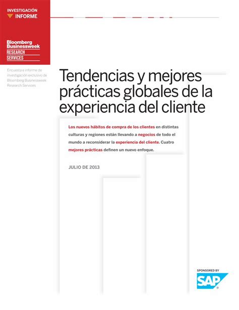 Pdf Tendencias Y Mejores Pr Cticas Globales De La Experiencia