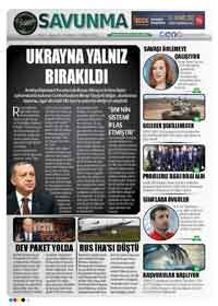 9 kapak SAVUNMA GAZETESİ DEFENCE NEWSPAPER