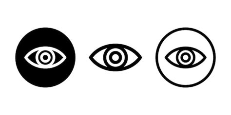 Conjunto de iconos de vector de ojo símbolo de diseño moderno de ojos