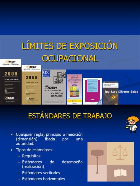 8 0 Limites De Exposicion Ocupacional Contaminación Sustancias Químicas