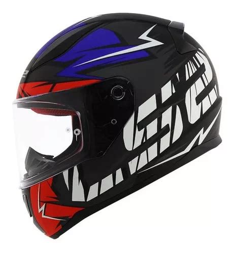 Capacete Ls Ff Rapid Cromo Matte Preto Vermelho M Mercadolivre