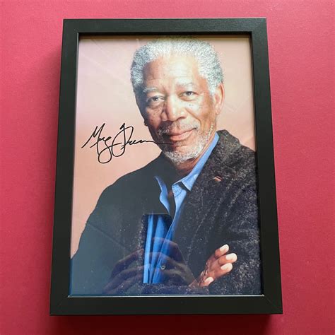 Framed Morgan Freeman Authentic Hand Signed Photo Autograph Etsy