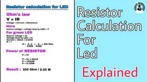 Resistor Value Calculation Resistor Value For Led Freak Engineer