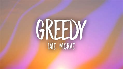 Tate McRae - greedy (Lyrics) - YouTube