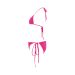 Solid Magenta Custom Bikini Swimsuit ID D