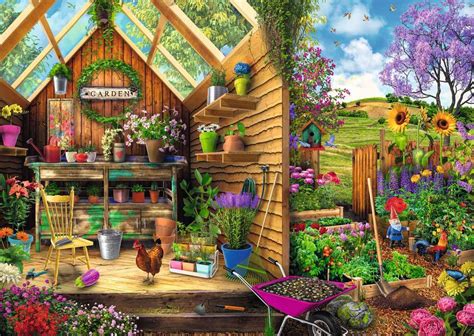 Ravensburger Gardeners Getaway Large Piece Jigsaw Puzzle