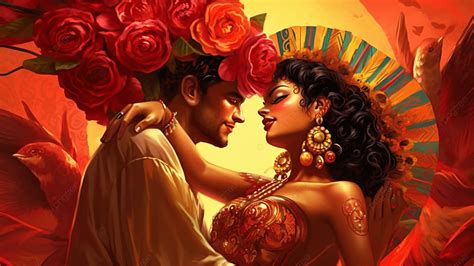 Brazil Valentines Day Lovers Warm Warm Color Background, Brazil ...