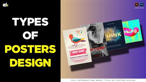 Types Of Posters Design And Their Uses Youtube