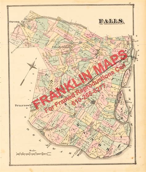 Combination Atlas Map of Bucks County, Pennsylvania, J. D. Scott, 1876 ...