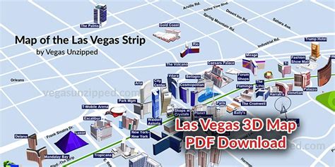 Las Vegas Strip Map - Casino Hotel Maps [2020 ] - PDF, 3D, Download