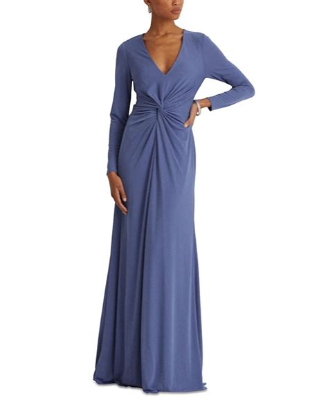 Lauren Ralph Lauren Twist Front Jersey Gown Macys