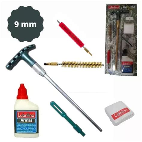 Kit De Limpieza Armas Baqueta Bronce Calibre Mm Lubrilina