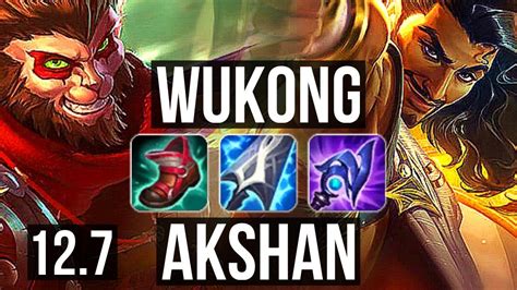 WUKONG Vs AKSHAN TOP 3 4M Mastery 6 Solo Kills 1000 Games EUW