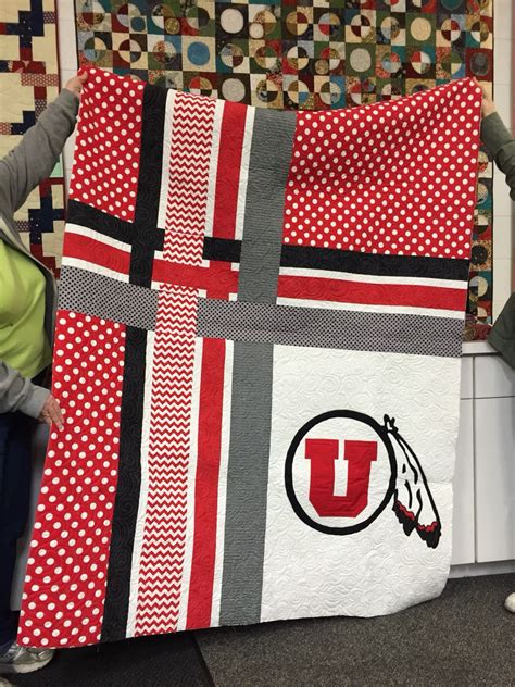 University of Utah Football Quilt in Team Colors