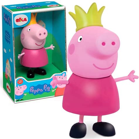 Boneca Peppa Pig Princesa Em Vinil 15cm Elka Shopee Brasil