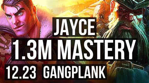 Jayce Vs Gp Top 13m Mastery 400 Games 327 Euw Diamond 12