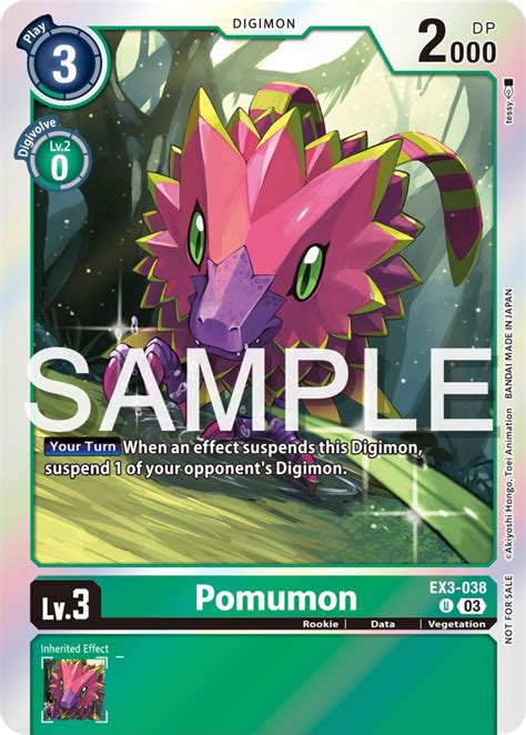 Pomumon Official Tournament Pack Events Digimon Cardtrader