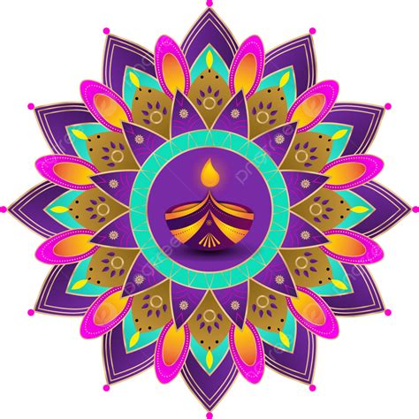 Mandala Diwali Grafik Diwali Mandala India PNG And Vector With