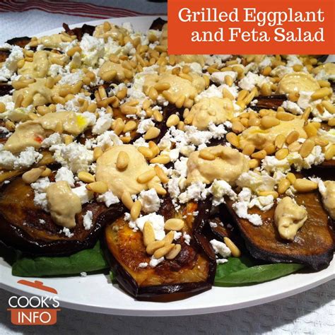 Grilled Eggplant and Feta Salad - CooksInfo