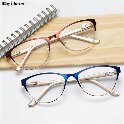 Metal Frame Reading Glasses Women Womens Glasses Diopters Womens Reading Glasses Reading