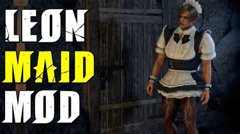 Leon Vestido De Empregada No Resident Evil Remake Mod Leon Maid