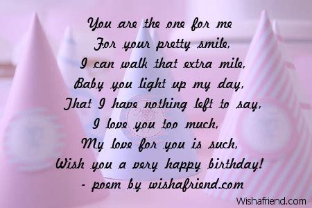 Girlfriend Birthday Poems