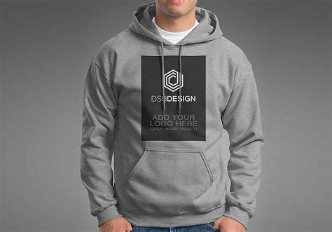 Free Gildan 18500 Hoodie Mockup Psd