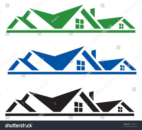 Rooftop Logo For Design Stock Vector Illustration 33144115 Shutterstock