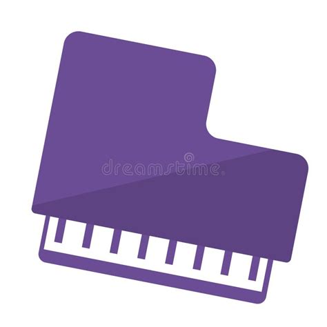 Isolated Silhouette Of A Piano Musical Instrument Icon Vector Stock