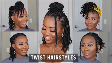 11 Ways To Style Your Short Twist QUICK And EASY Hairstyles YouTube