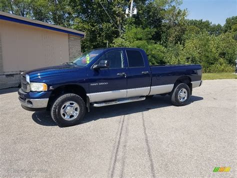 2003 Atlantic Blue Pearl Dodge Ram 2500 Slt Quad Cab 4x4 135117333 Car Color