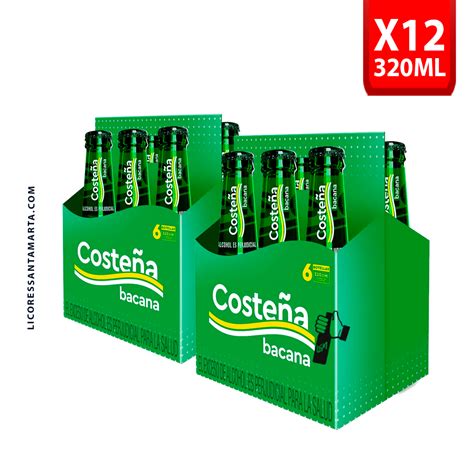 CosteÑita Botella 12 Uds Licores Santa Marta