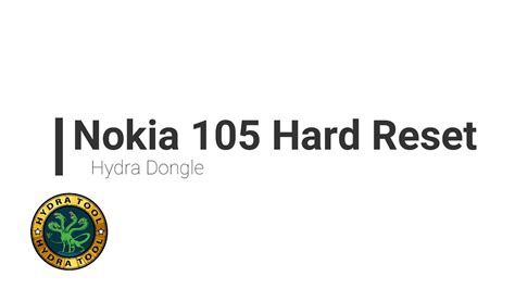 Nokia 105 TA 1203 Factory Reset In Diag Mode By Hydra Tool YouTube