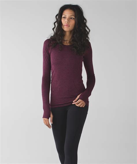 Lululemon Dark Purple Long Sleeve Swiftly Tech Top Blog Knak Jp