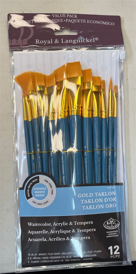 BRUSH SET ALL FLATS 12 PC SHORT HANDLE ROYAL LANGNICKEL – Mi Tienda Fancy