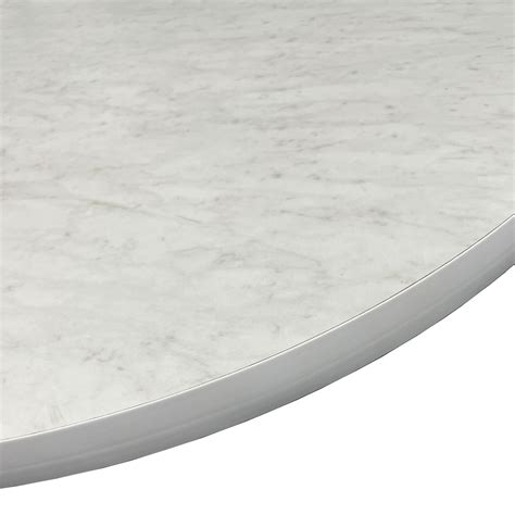 Wilsonart White Carrara Laminate With White T Mold Edge Table Designs