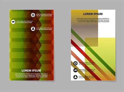 Abstract Brochure Compositions In Business Style Vector Eps Ai Uidownload