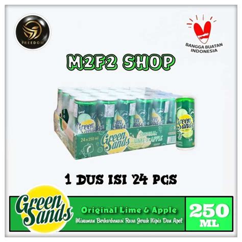 Promo Green Sands Original Lime Apple Minuman Bersoda Kaleng Can